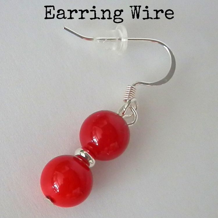 silver earring component Pair of Sterling Silver Earring Findings DIY earrings add beads dangle earring component